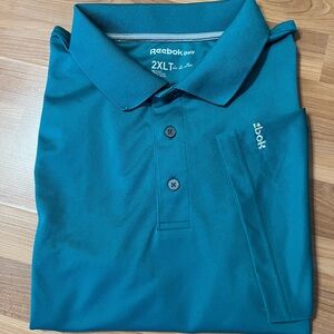 Reebok Golf Men's Tall Teal Polo Shirt